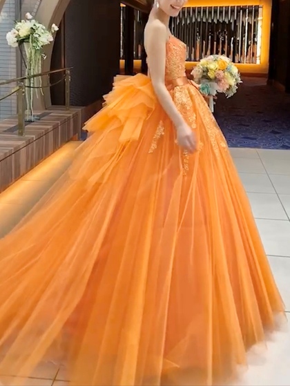 カラードレス Lulu felice(ルル・フェリーチェ)オレンジ ビタミン 
